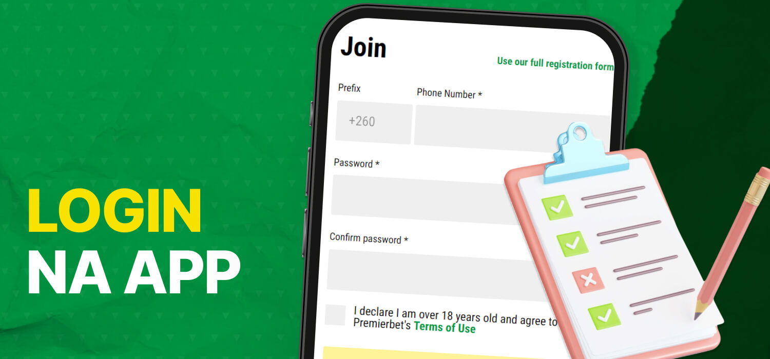 login na app